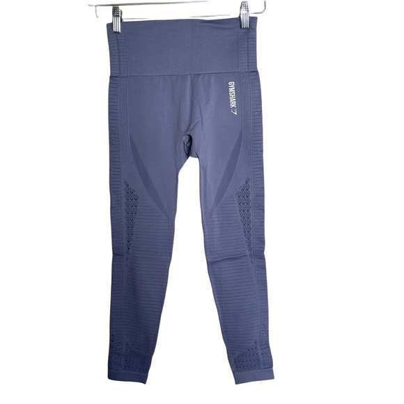 Gymshark Gymshark Energy + Seamless Leggings in Steel Blue Size Small - Picture 2 of 8